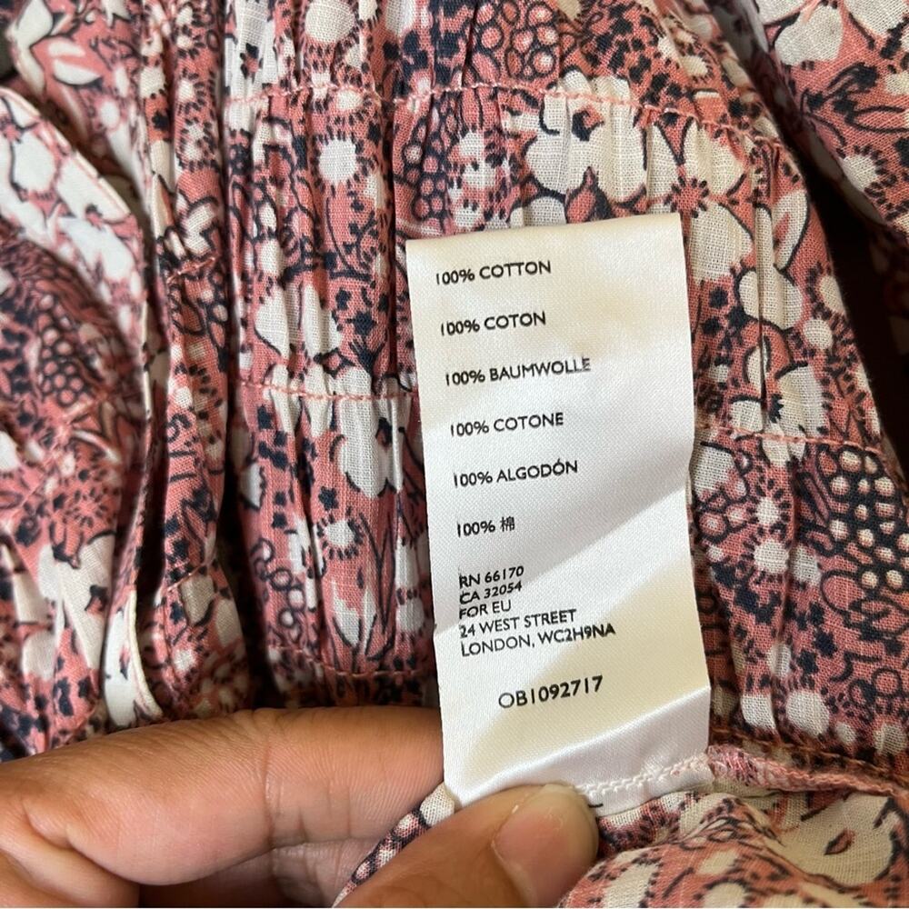 Anthropologie Pilcro The Sasha Smocked Boyfriend Buttondown Small - Picture 8 of 8